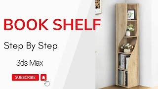 Book shelf in 3ds max | interior design 3ds max | #3dsmax #interiordesign #autocad @zna_studio