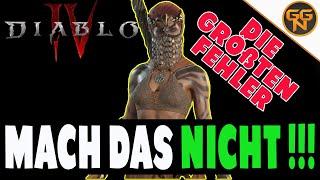 Diablo 4 Guide - Mach das NICHT !! - 15 Fehler die du vermeiden solltest - So levelst du BESSER