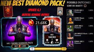 I SPENT 23K DRAGON KRYSTALS ON MK1 SMOKE SUMMON PACK. NEW UPDATE 6.1 | mortal kombat