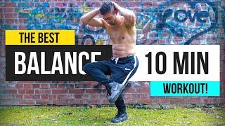 10 MINUTE BALANCE WORKOUT AT HOME - Improve Balance and Coordination