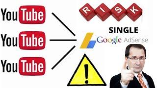 DON'T Link multiple youtube channels in one AdSense account | One AdSense Multiple Youtube Channels