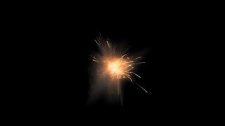 Action stock footage with a black screen (93) - spark hit