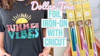 I TESTED DOLLAR TREE'S FOIL IRON-ON WITH MY CRICUT MACHINE | SEE THE RESULTS 