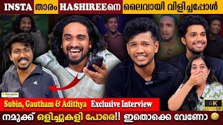 Goutham Sasi, Subin Tarzan & Adithya Sai Interview | Fun Call With Hashiree | Milestone Makers