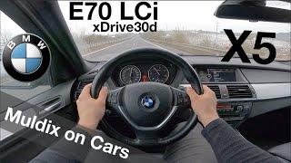 BMW X5 xDrive30d (180 kW) POV Test Drive + Acceleration 0-200 km/h