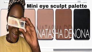 Natasha Denona all matte mini sculpt eyeshadow palette. Tutorial swatches & comparisons.#2025#new