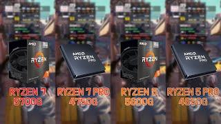 RYZEN 7 5700G vs 4750G vs RYZEN 5 5600G vs 4650G (7Games / FHD / 1080p)