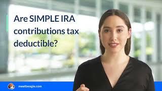 Are SIMPLE IRA contributions tax deductible?