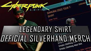 Cyberpunk 2077 - Secret Legendary T-Shirt Location (Johnny Silverhand Samurai 2020 Tour Merch)