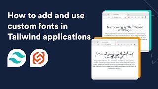 How to add custom (web and locally downloaded) fonts in Tailwind