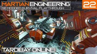 Martian Engineering E22: Tardibay Online | Vanilla Drone Welding Factory | Space Engineers Survival