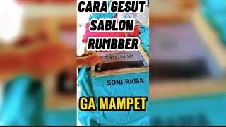 cara gesut sablon rubber