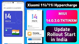 India - Xiaomi 11i/11i Hypercharge Miui 14.0.3.0.TKTINXM New Update with Mi Message app