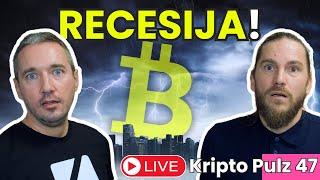 Kriptovalute V STRAHU pred RECESIJO! - Kripto Pulz LIVE 47