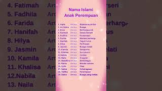 Nama Islami anak Perempuan #shorts #doa #sholawat #storyislami #trending