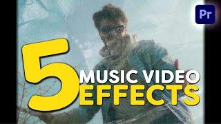 5 MUSIC VIDEO Effects (Adobe Premiere Pro Tutorial)