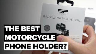 This is Nice, a new Phone Holder! SP Connect Bar Clamp Mount Pro Iphone Ducati Monster 1200S