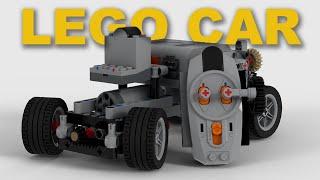 Lego RC Car: How to build a motorized Lego RC Car - With Instructions