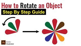 Illustrator Tutorial: How to rotate something around the circle in illustrator