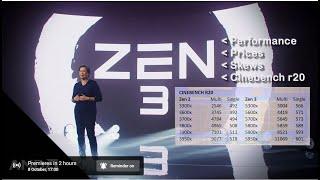 AMD Zen 3 Ryzen 5000 Launch - Performance, Prices Skews, Cinebench r20 Scores, 5800x, 5900x, 5950x