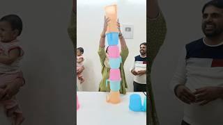 make the tower with mugs #trending #funny #ssgamerzone #viral #challenge #trending #shortvideo #fun