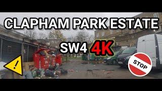 CLAPHAM PARK ESTATE - CLAPHAM - LAMBETH - SW4 - 674 || LONDON HOODS IN 4K 2020