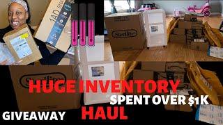 LIPGLOSS WHOLE$ALE INVENTORY HAUL! SPENT OVER $1000/GIVEAWAY