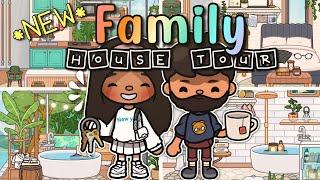  *NEW* Rich Family HOUSE TOUR! |MODERN MANSION  | toca boca life world roleplay *voiced* ️