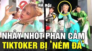 Hot tiktoker Hà Môi mặc áo TỨ THÂN nhảy trên nền nhạc PHẢN CẢM bị cđm chỉ trích DỮ DỘI | TB TREND
