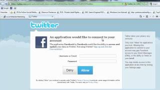 How to Add Twitter account  to a Facebook Page