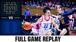 Notre Dame vs. Duke Full Game Replay | 2023-24 ACC Women's Basketball