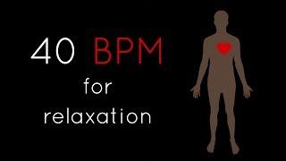 1h Heartbeat + Deep Bass (40 BPM) | Relaxing Meditation Music