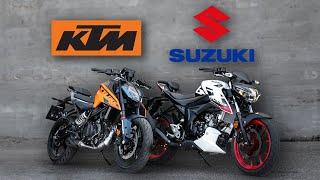 KTM DUKE 125 2024 VS SUZUKI GSX S125 2024! DAS GLAUBST DU NICHT!