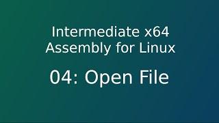 04 x64 asm : Open File