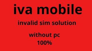 iva mobile imei change codes// all iva mobile imei repair code