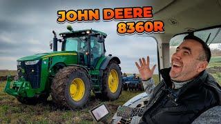 Обзор и работа трактора John Deere 8360R. Рыхление или вспашка.