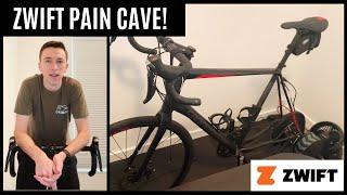 My Zwift Pain Cave Setup! // Wahoo Kickr Core Smart Trainer