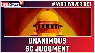 Ayodhya Verdict: Unanimous SC Judgment On Ayodhya Dispute