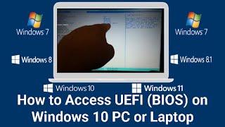 How to Enable UEFI BIOS in Windows 10 PC/How to Access UEFI BIOS Using Windows 10 Firmware Settings