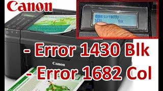 Install the Ink cartridges correctly | Canon Printer Error 1430 Blk - Error 1682 Col