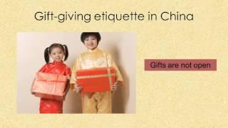 Gift-giving in America and China