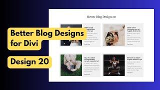 Better Blog Designs for Divi - Better Blog Design 20