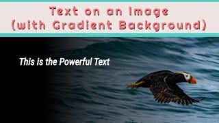 Use a Background Linear Gradient to Help Text Pop on a Background Image