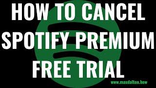 How to Cancel Spotify Premium Free Trial