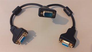 Video "007" - VGA cable - Splitter Y for screen duplicates - Benfei