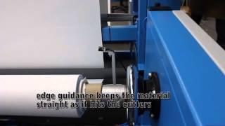 Cloth Measuring, Slitting & Rolling Machine with Crush Cutters