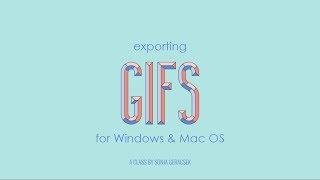 Exporting GIFs with Adobe Media Encoder - For Windows and Mac OS