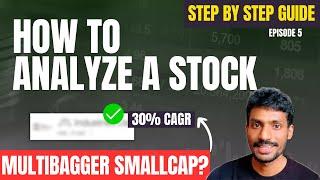 Stock Analysis Made Easy - Part 5 | Step by Step Demo on How to Analyse a Stock?