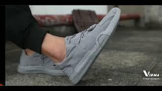 Sepatu Sneakers Pria Laoctse Full Grey Original Import bukan Lacotes - Why 12 Shop