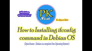 How to Installing ifconfig command in Debian OS | apt install net-tools